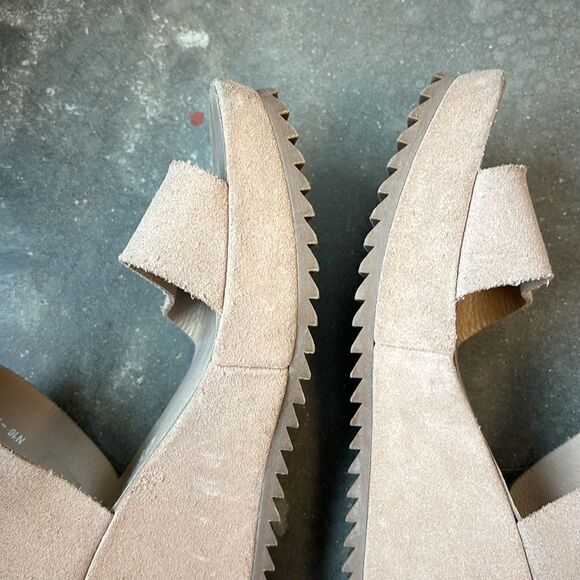 Pedro Garcia wedges tan brown 38 suede sandals - Picture 8 of 8